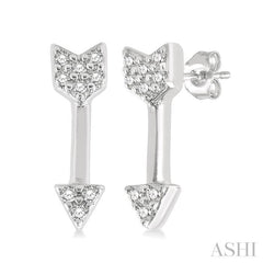 Arrow Petite Diamond Fashion Earrings