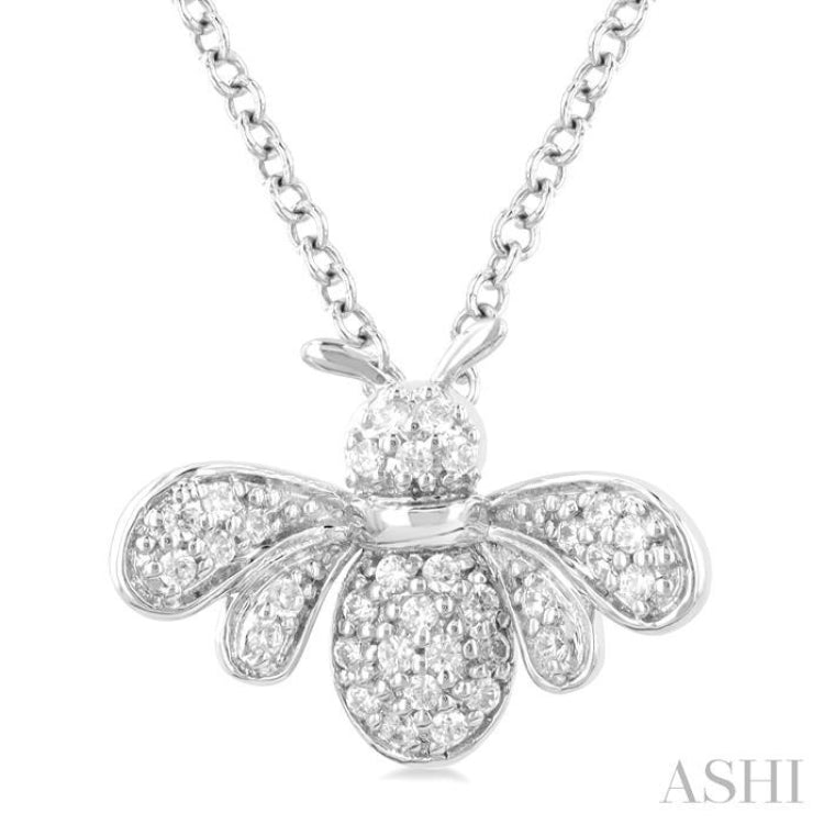 Bumble Bee Petite Diamond Fashion Pendant