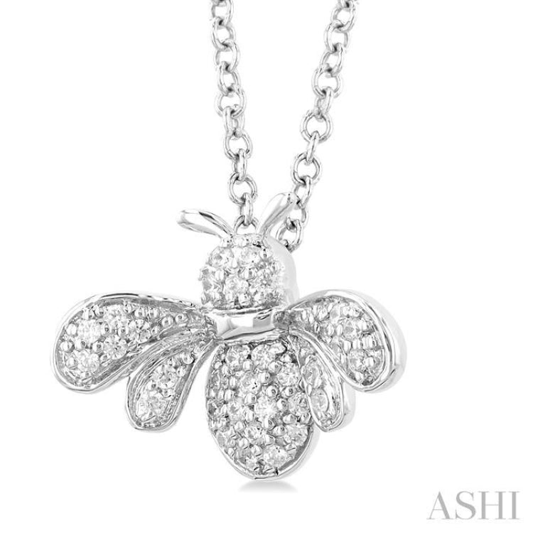 Bumble Bee Petite Diamond Fashion Pendant