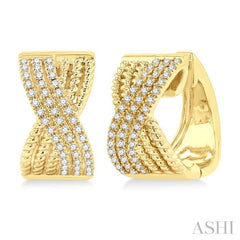 Petite Diamond Huggie Fashion Earrings