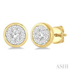 Round Shape Lovebright Essential Diamond Stud Earrings