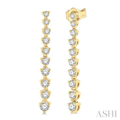 Riviera Diamond Long Earrings