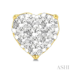 Heart Shape Lovebright Essential Diamond Stud Earrings