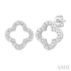 Clover Petite Diamond Fashion Earrings