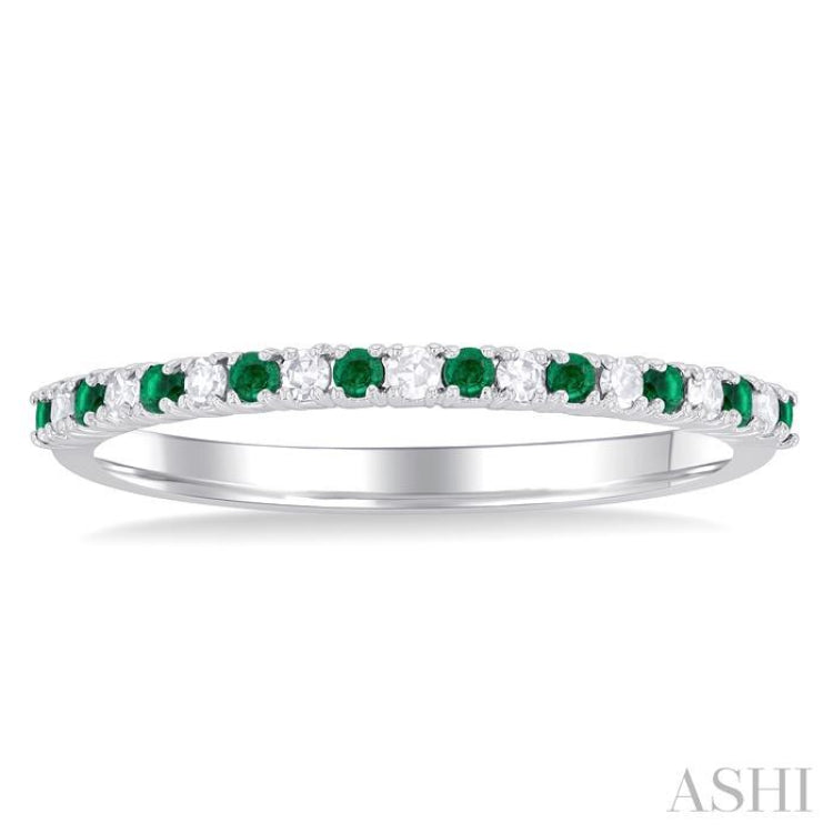 Alternate Gemstone & Petite Diamond Band