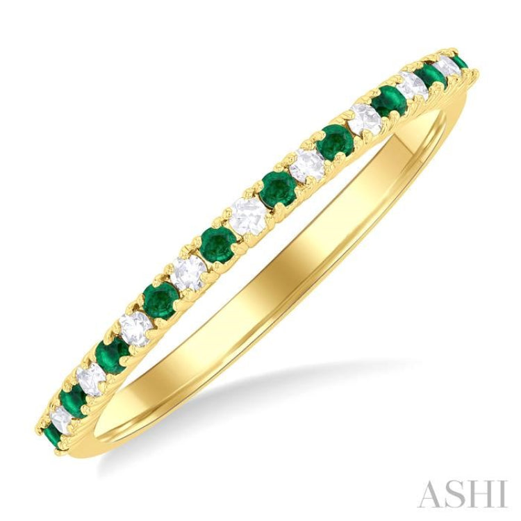 Alternate Gemstone & Petite Diamond Band