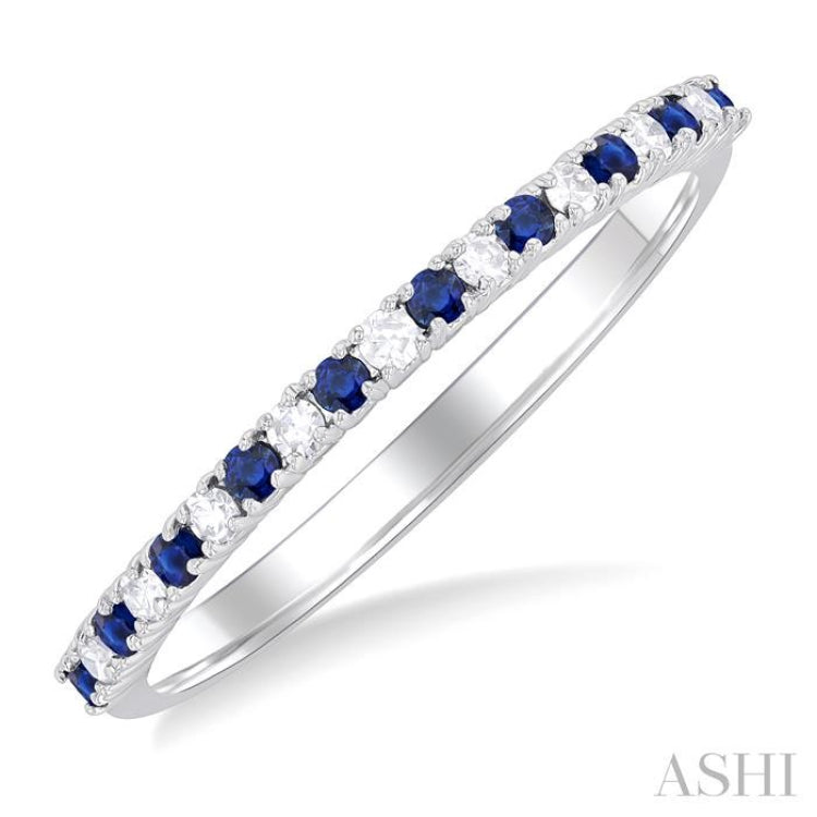 Alternate Gemstone & Petite Diamond Band