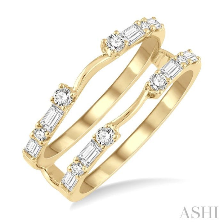 Baguette Diamond Insert Ring