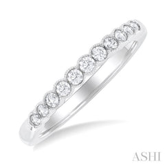 Stackable Channel Set Diamond Wedding Band