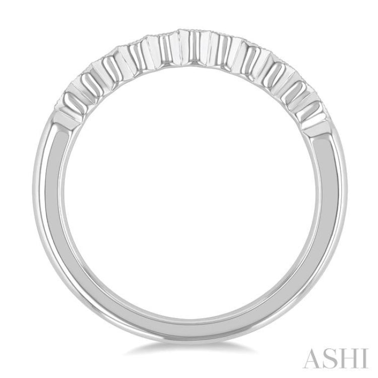 Stackable Channel Set Diamond Wedding Band