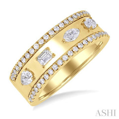 Mixed Shape Diamond Fashion Band