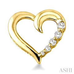1/8 ctw Round Cut Diamond Journey Earrings in 14K Yellow Gold