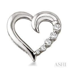 1/8 ctw Round Cut Diamond Journey Earrings in 10K White Gold