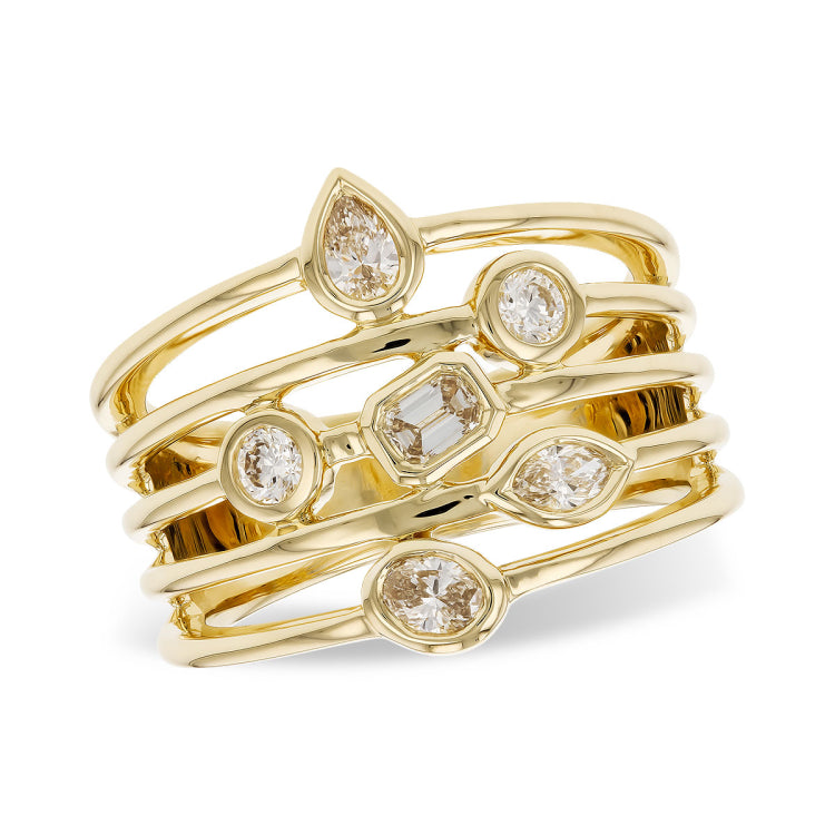 14KT Gold Ladies Diamond Fashion Ring