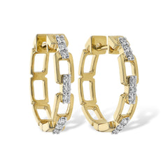 14KT Gold Diamond Earrings