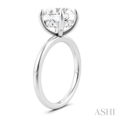 1/20 Ctw Circular Shape Round Cut Diamond Semi-Mount Engagement Ring in 14K White Gold