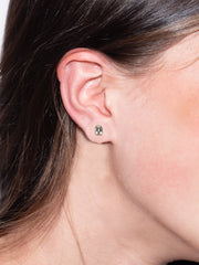 Mini Emerald Cut Stud Earrings