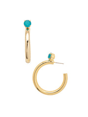 Keeley Studded Hoop Earrings