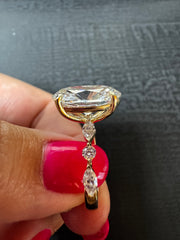 7ct Oval Lab Diamond Ring