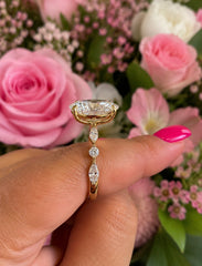 7ct Oval Lab Diamond Ring