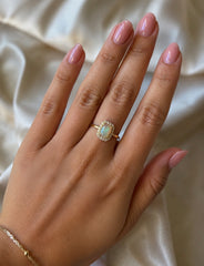 Opal & Diamond Ring