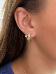 Diamond Hoop Earrings